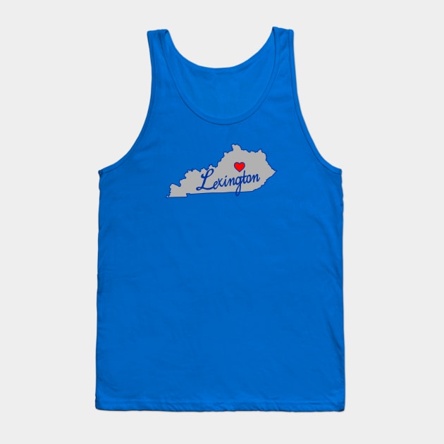 Heart of Kentucky - Lexington Tank Top by LocalZonly